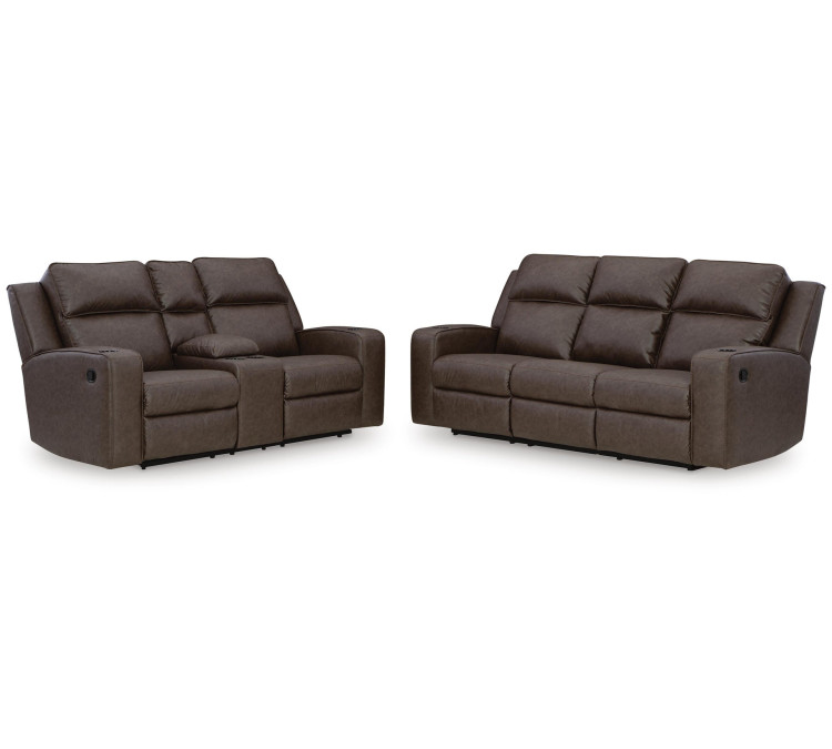 Lavenhorne Sofa and Loveseat - Umber