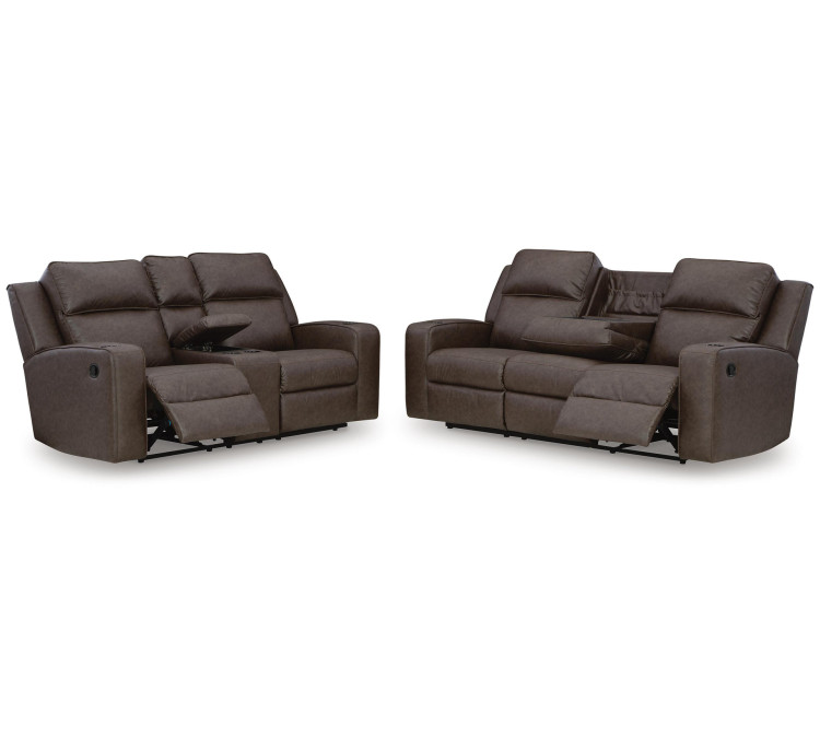 Lavenhorne Sofa and Loveseat - Umber