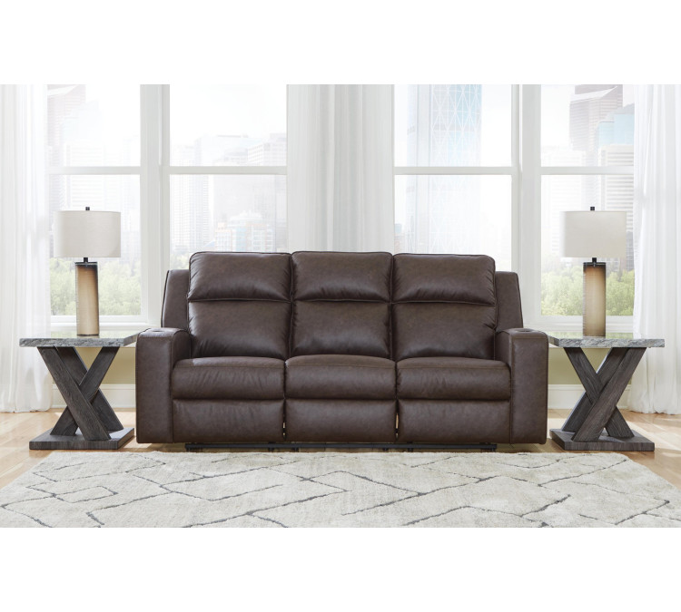 Lavenhorne Sofa, Loveseat and Recliner - Umber