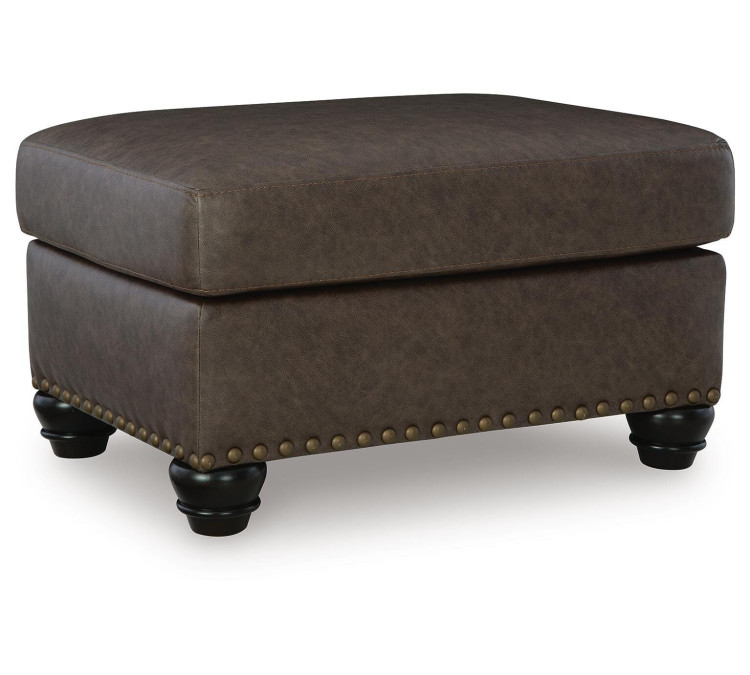 Roxmere Ottoman - Umber