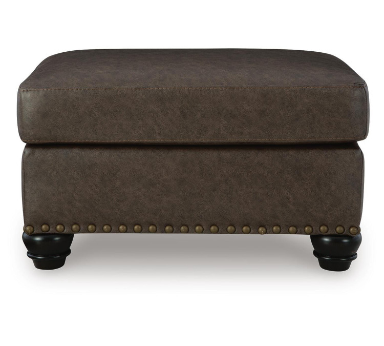 Roxmere Ottoman - Umber