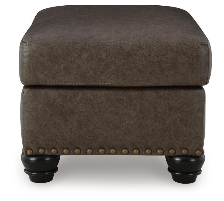 Roxmere Ottoman - Umber