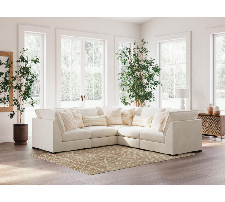 Donelson Creek 5-Piece Sectional - Vanilla