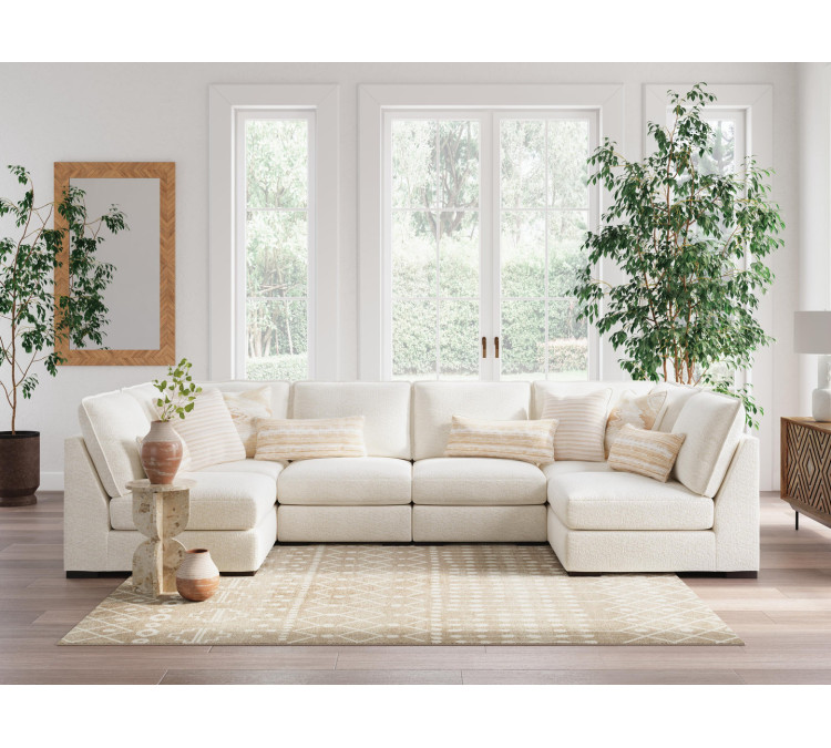 Donelson Creek 6-Piece Sectional - Vanilla