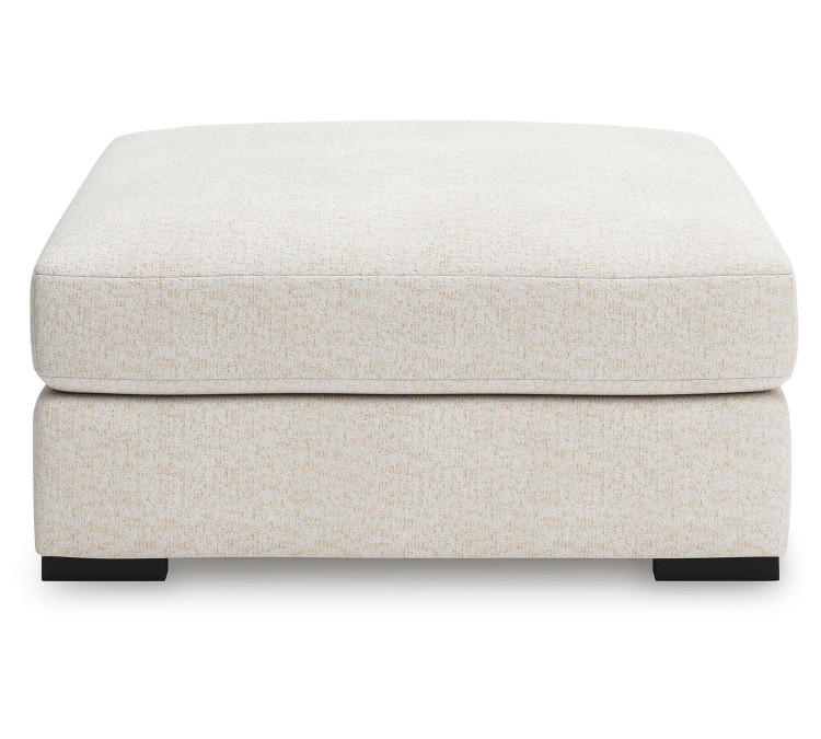 Donelson Creek Oversized Accent Ottoman - Vanilla