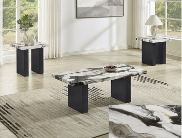 VEGA 3-PC COCKTAIL SET - Faux Marble