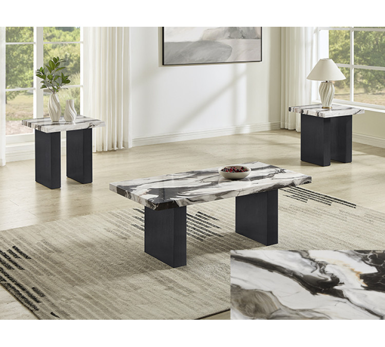 VEGA 3-PC COCKTAIL SET - Faux Marble