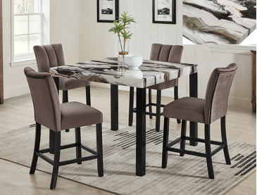 VEGA CT HT DINING - Faux Marble