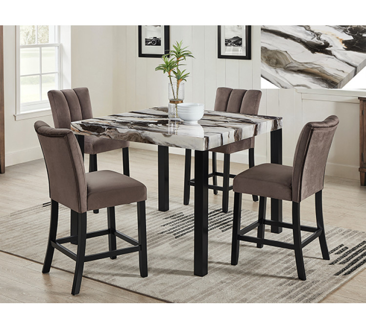 VEGA CT HT DINING - Faux Marble