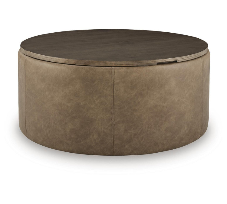 Bethanstone Storage Ottoman - Warm Brown