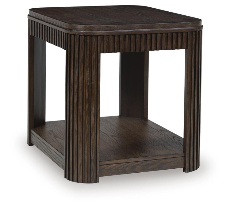 Carlibrie End Table - Warm Brown