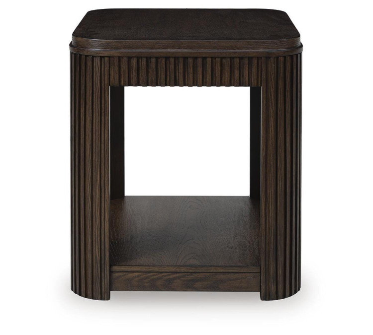 Carlibrie End Table - Warm Brown