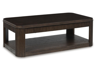 Carlibrie Lift-Top Coffee Table - Warm Brown