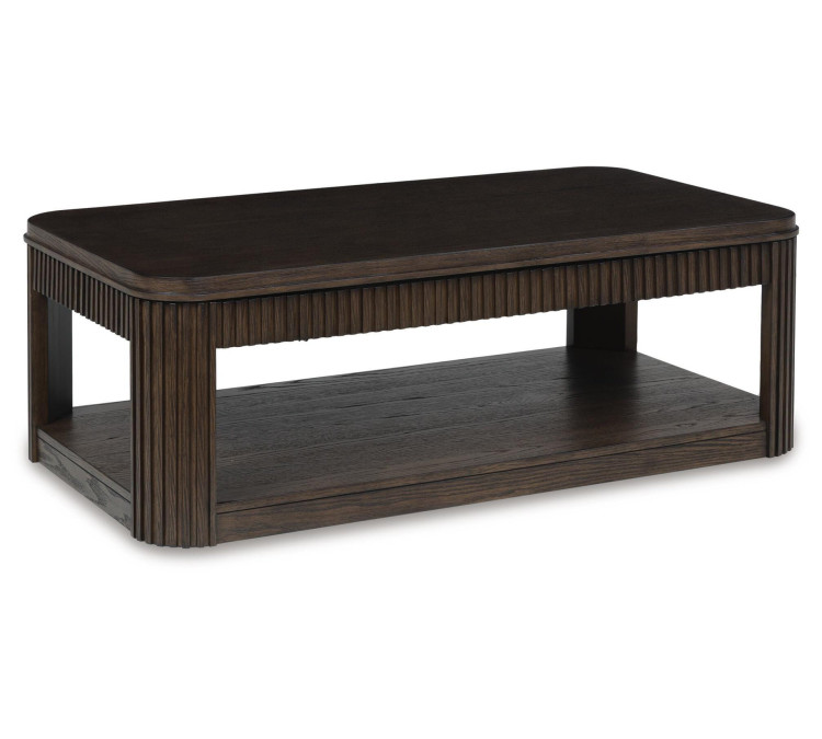 Carlibrie Lift-Top Coffee Table - Warm Brown