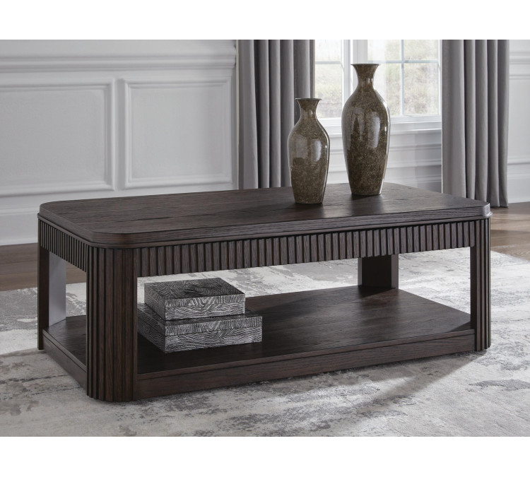 Carlibrie Lift-Top Coffee Table - Warm Brown