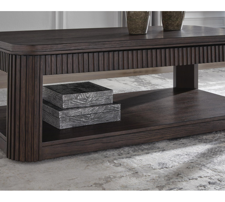 Carlibrie Lift-Top Coffee Table - Warm Brown