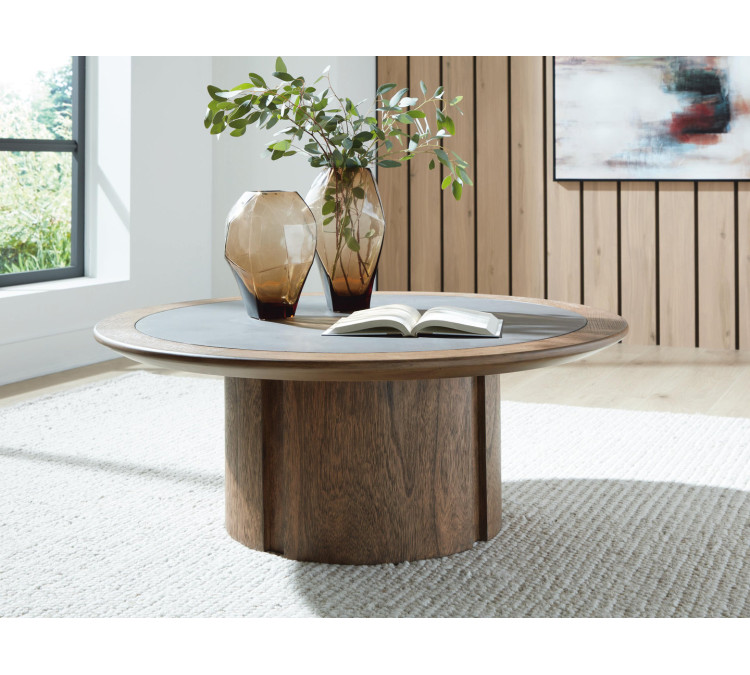 Dontayne Coffee Table - Warm Brown
