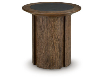 Dontayne End Table - Warm Brown