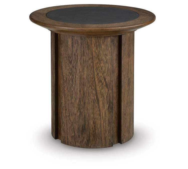 Dontayne End Table - Warm Brown