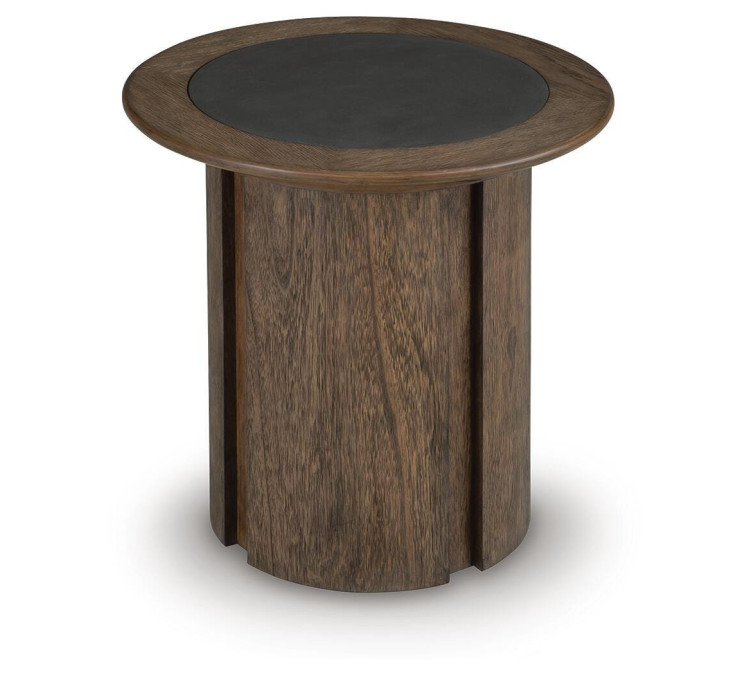 Dontayne End Table - Warm Brown