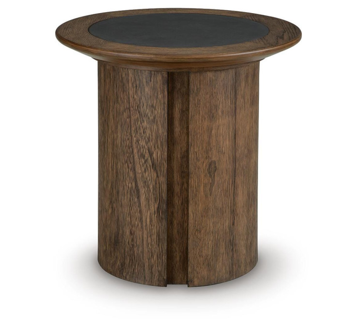 Dontayne End Table - Warm Brown