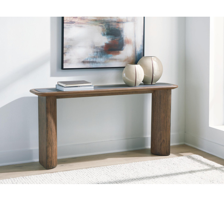 Dontayne Sofa Table - Warm Brown