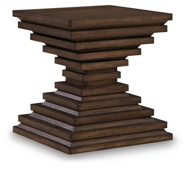 Hannodream End Table - Warm Brown