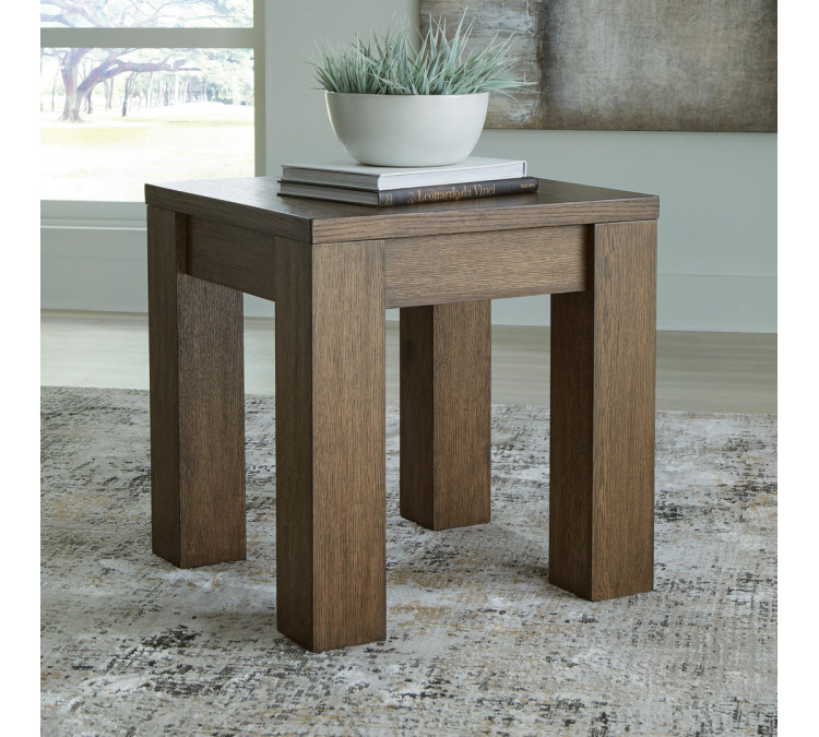 Rosswain End Table - Warm Brown