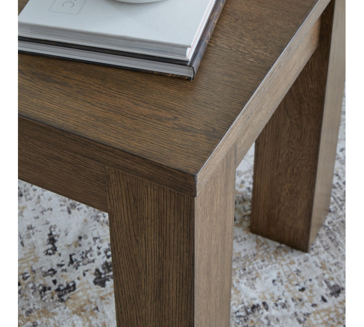 Rosswain End Table - Warm Brown