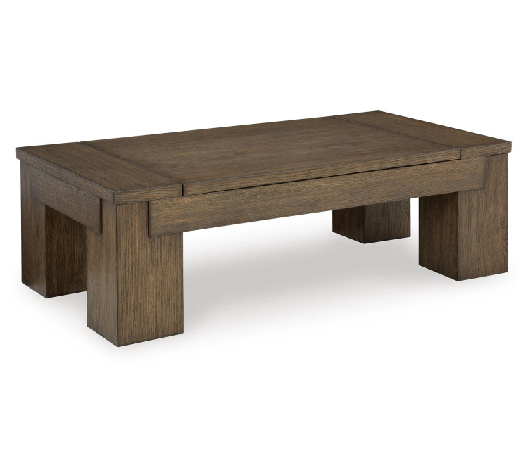 Rosswain Lift-Top Coffee Table - Warm Brown