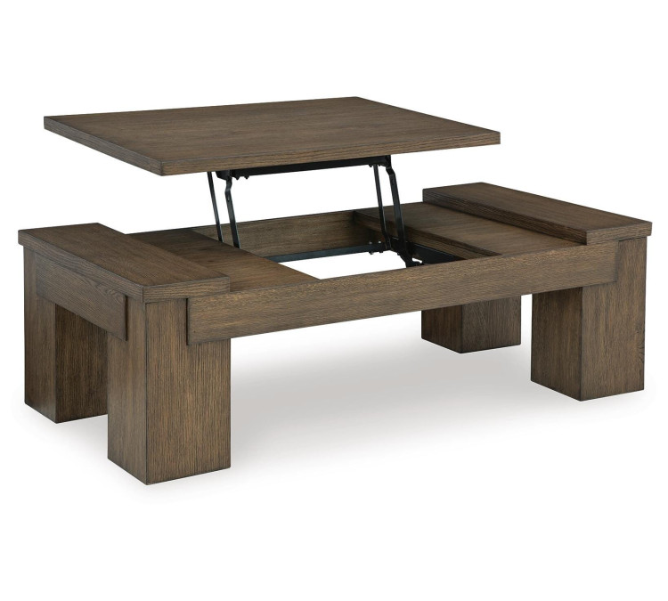 Rosswain Lift-Top Coffee Table - Warm Brown