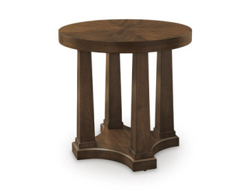 Rustic Plains End Table - Warm Brown