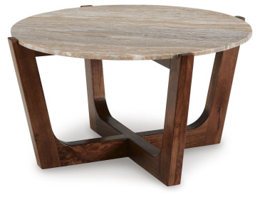 Tanidore Coffee Table - Warm Brown
