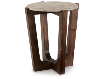 Tanidore End Table - Warm Brown
