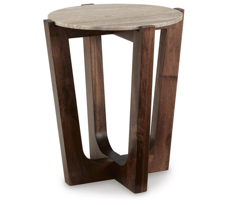 Tanidore End Table - Warm Brown
