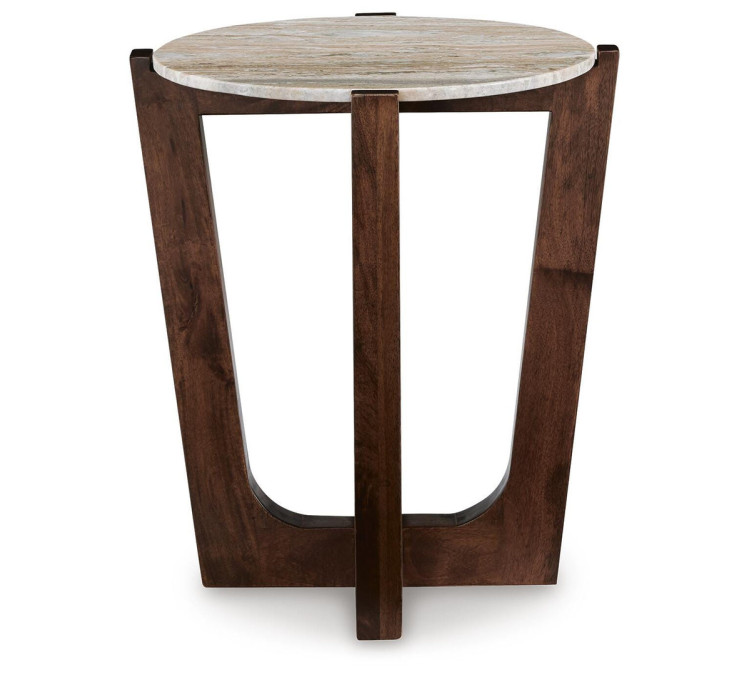Tanidore End Table - Warm Brown