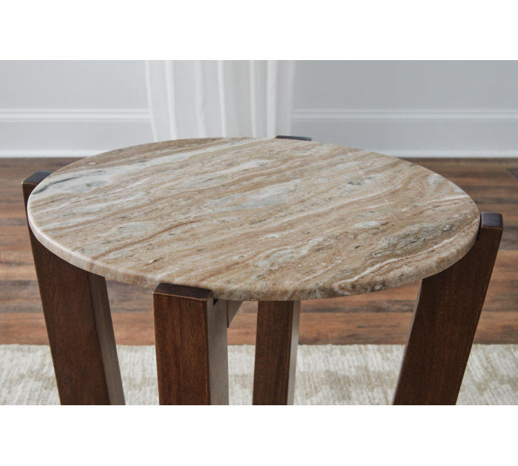Tanidore End Table - Warm Brown