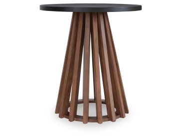 Kallari End Table - Warm Brown/Black