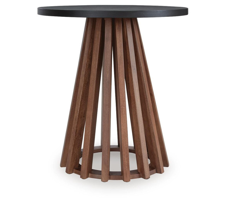Kallari End Table - Warm Brown/Black