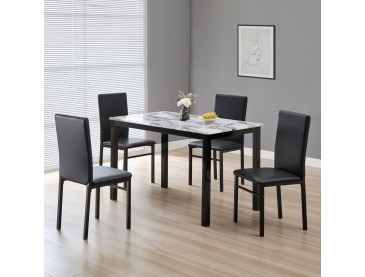 Cararra – 5 Piece Dining Set