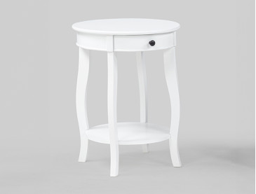 JACIE CHAIRSIDE TABLE - White