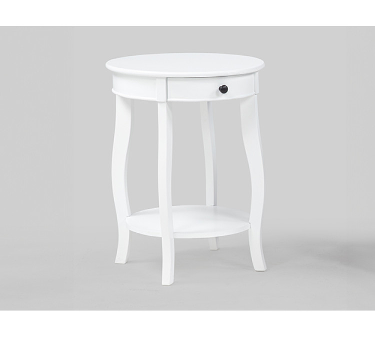 JACIE CHAIRSIDE TABLE - White