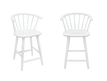 JANNA COUNTER HEIGHT STOOL - White