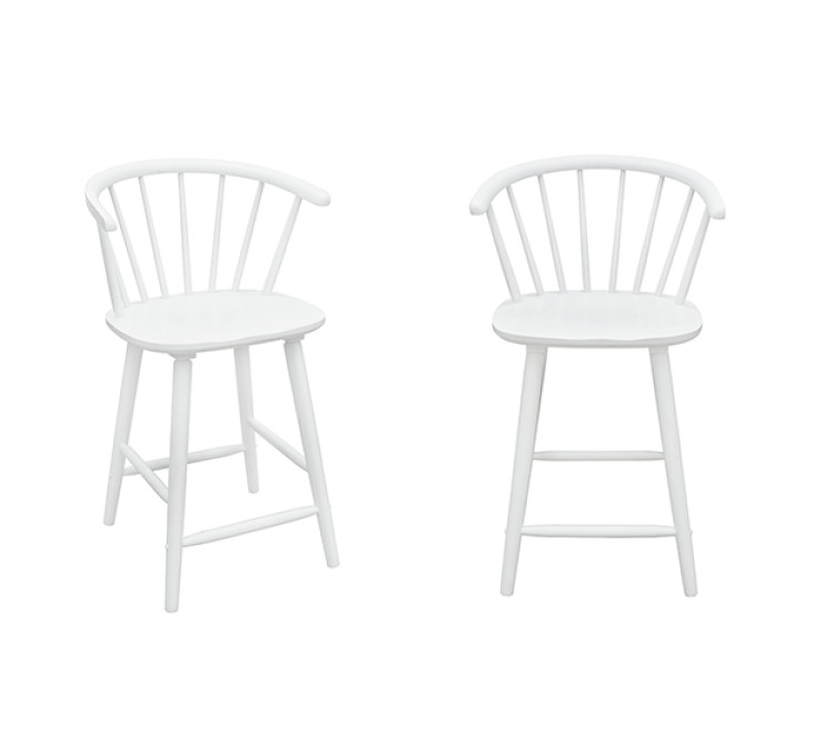JANNA COUNTER HEIGHT STOOL - White