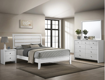 EVAN BEDROOM GROUP - QUEEN / White