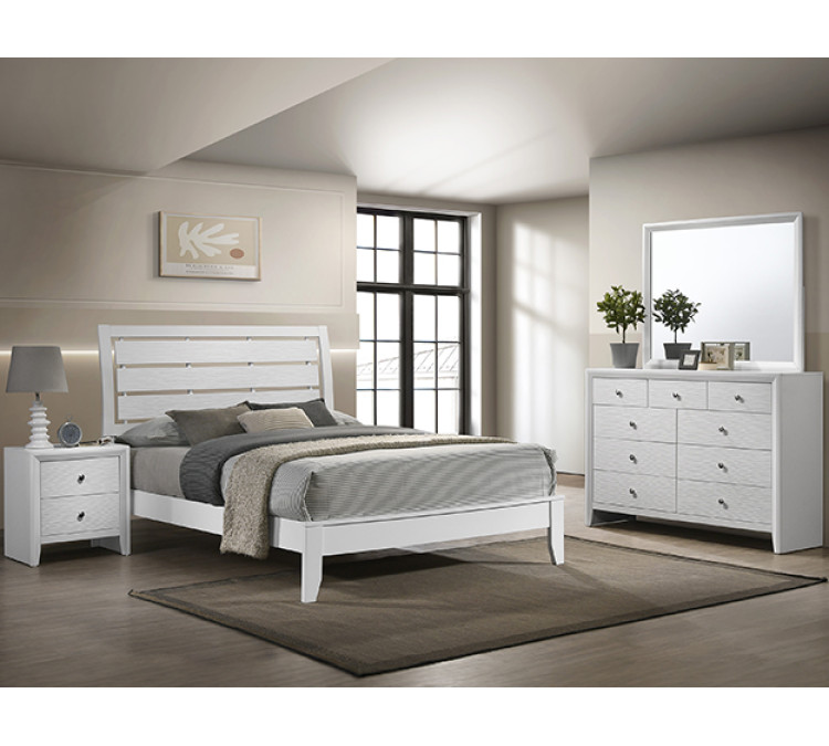 EVAN BEDROOM GROUP - QUEEN / White