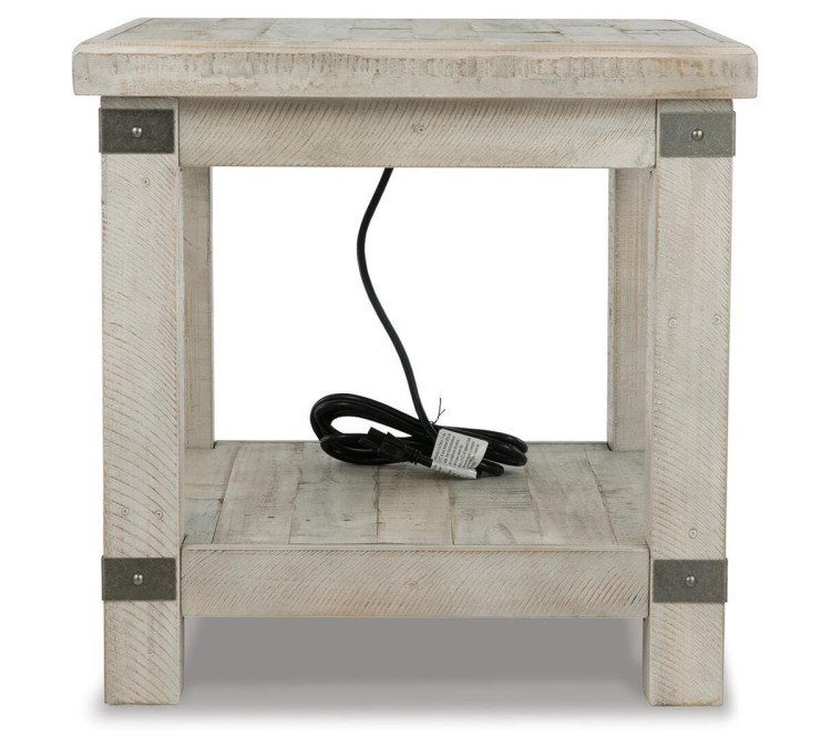 Carynhurst End Table - White Wash Gray