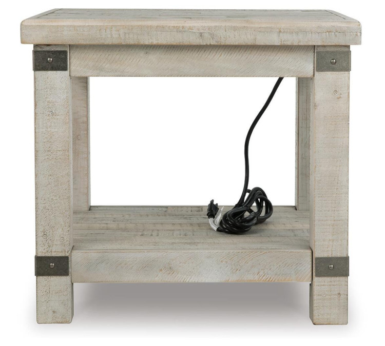 Carynhurst End Table - White Wash Gray