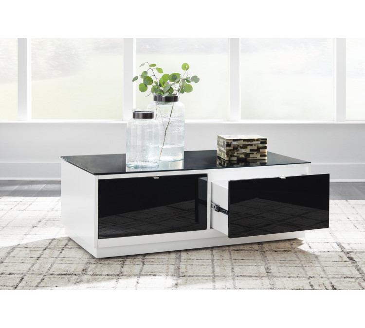 Gardoni Coffee Table - White/Black