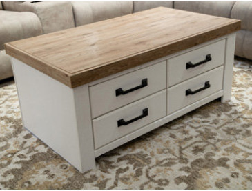 Savonport Coffee Table - White/Brown